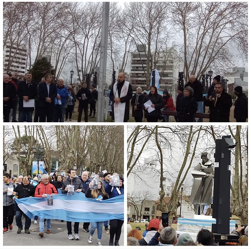 Mons. Fernández bendijo el nuevo monumento a los veteranos de Malvinas