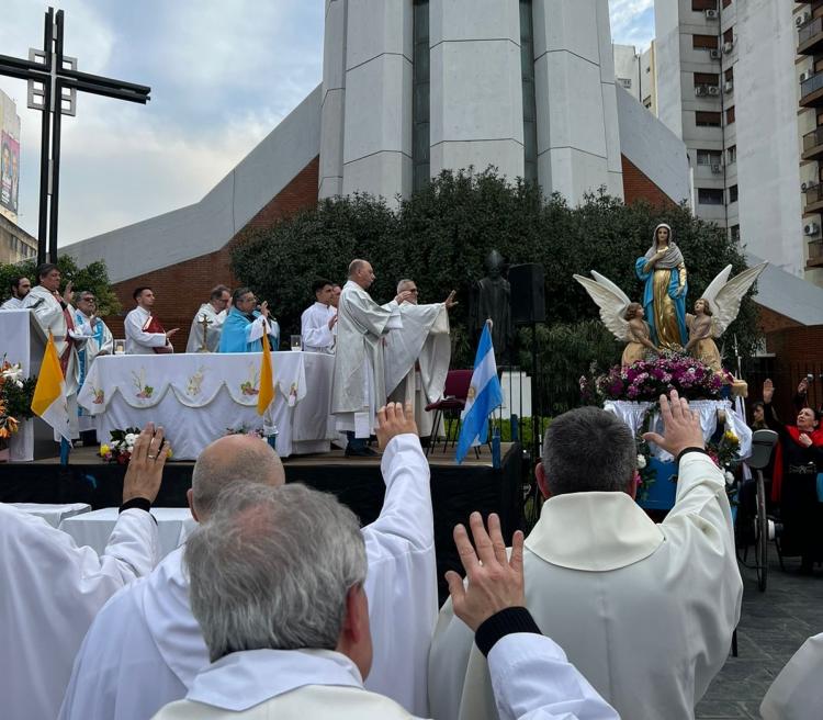 Mons. Margni animó a caminar sin demora, como la Virgen, al encuentro del pueblo