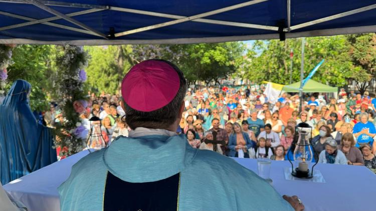 Mons. Margni celebró una misa en honor de Santa María del Espíritu Santo