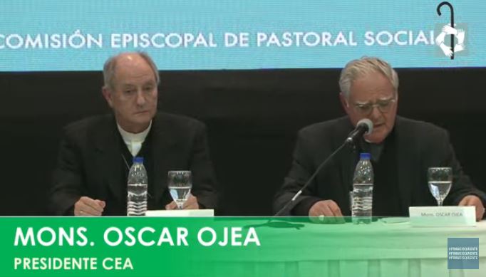 Mons. Ojea alertó sobre no caer en la tentación de la violencia y abogó por un diálogo sincero