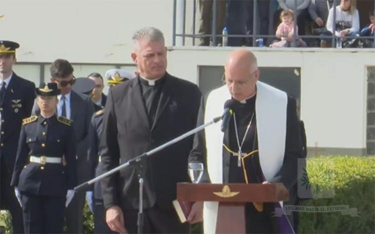 Mons. Olivera pide a la Virgen que proteja al personal de la Fuerza Aérea