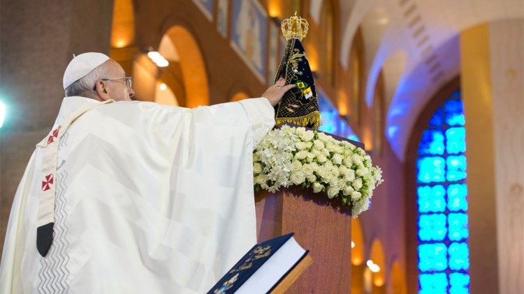 El Papa reza por el pueblo de Brasil en la solemnidad de Aparecida