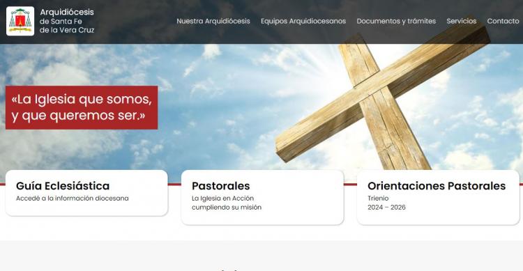 Nueva página web de la arquidiócesis de Santa Fe