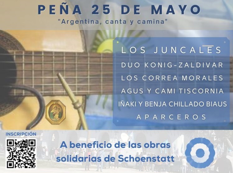 Peña folclórica solidaria en el marco de la fiesta del 25 de Mayo