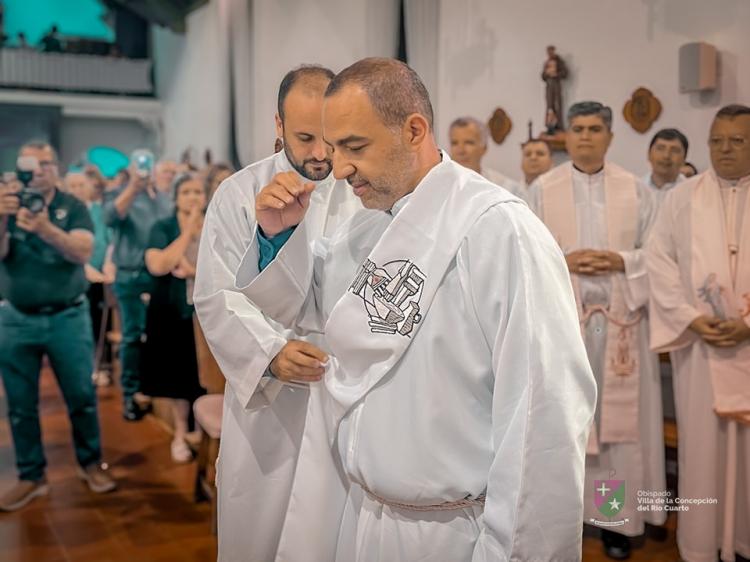 Río Cuarto: Mons. Uriona ordenó un diácono camino al sacerdocio