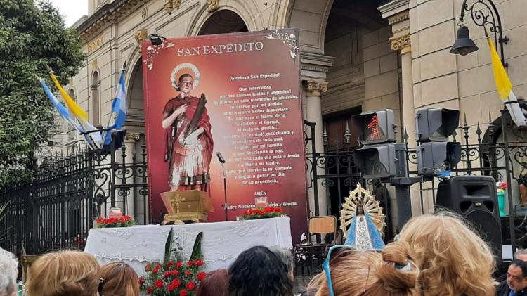 San Expedito: celebración de los 20 años en el santuario de Balvanera