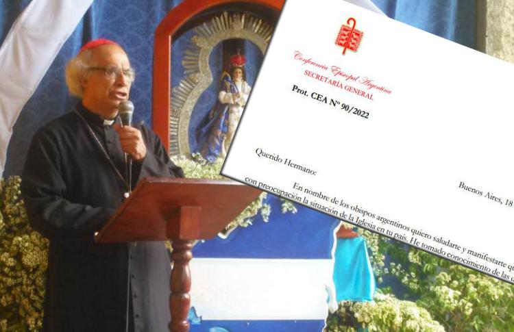 Carta de Mons. Oscar Ojea al cardenal Leopoldo Brenes