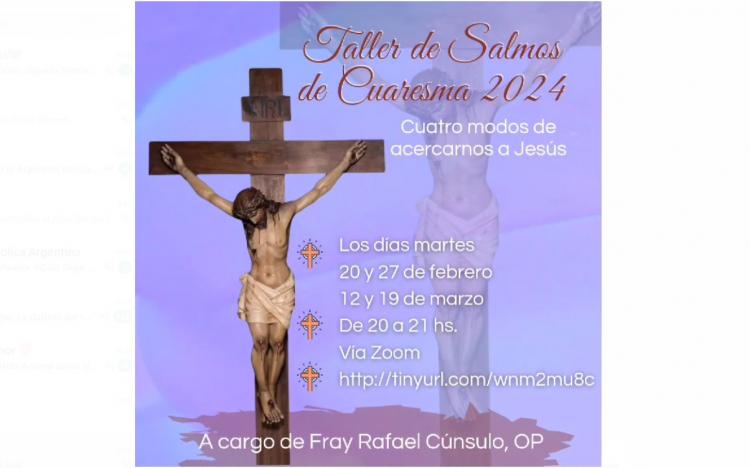 Taller de salmos de Cuaresma: 'Cuatro modos de acercarnos a Jesús'