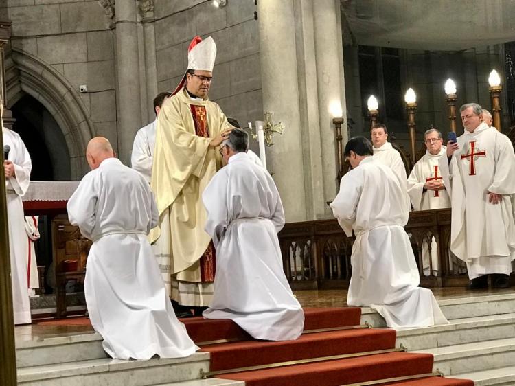 Tres nuevos diáconos permanentes en la diócesis de Mar del Plata