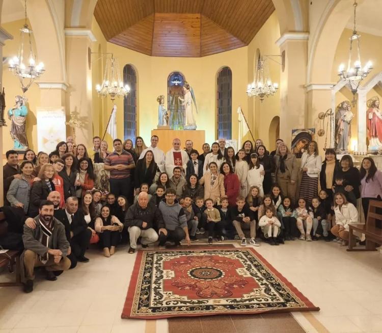 Visita pastoral de Mons. Jofré a las localidades de Etruria y Chazón